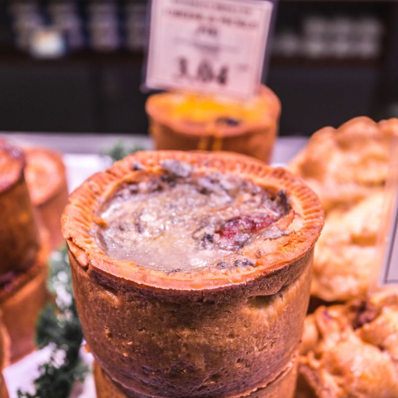 Stilton Topped Pork Pie